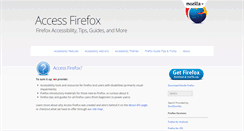 Desktop Screenshot of blog.accessfirefox.org