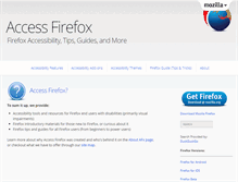 Tablet Screenshot of blog.accessfirefox.org